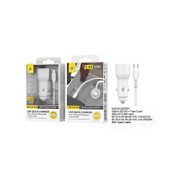 ONEPLUS RAPID CAR CHARGER NA0253 BL WITH TYPE-C CABLE WHITE ONEPLUS RAPID CAR CHARGER NA0253 BL WITH TYPE-C CABLE WHITE